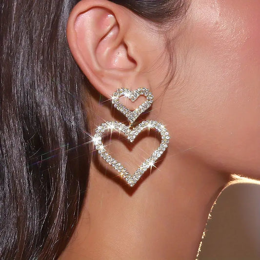 Open Heart Earrings